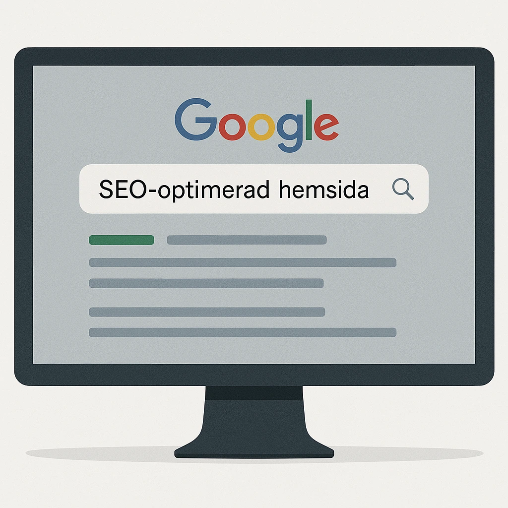 Exempel på SEO-optimerad hemsida som rankar högt i Google